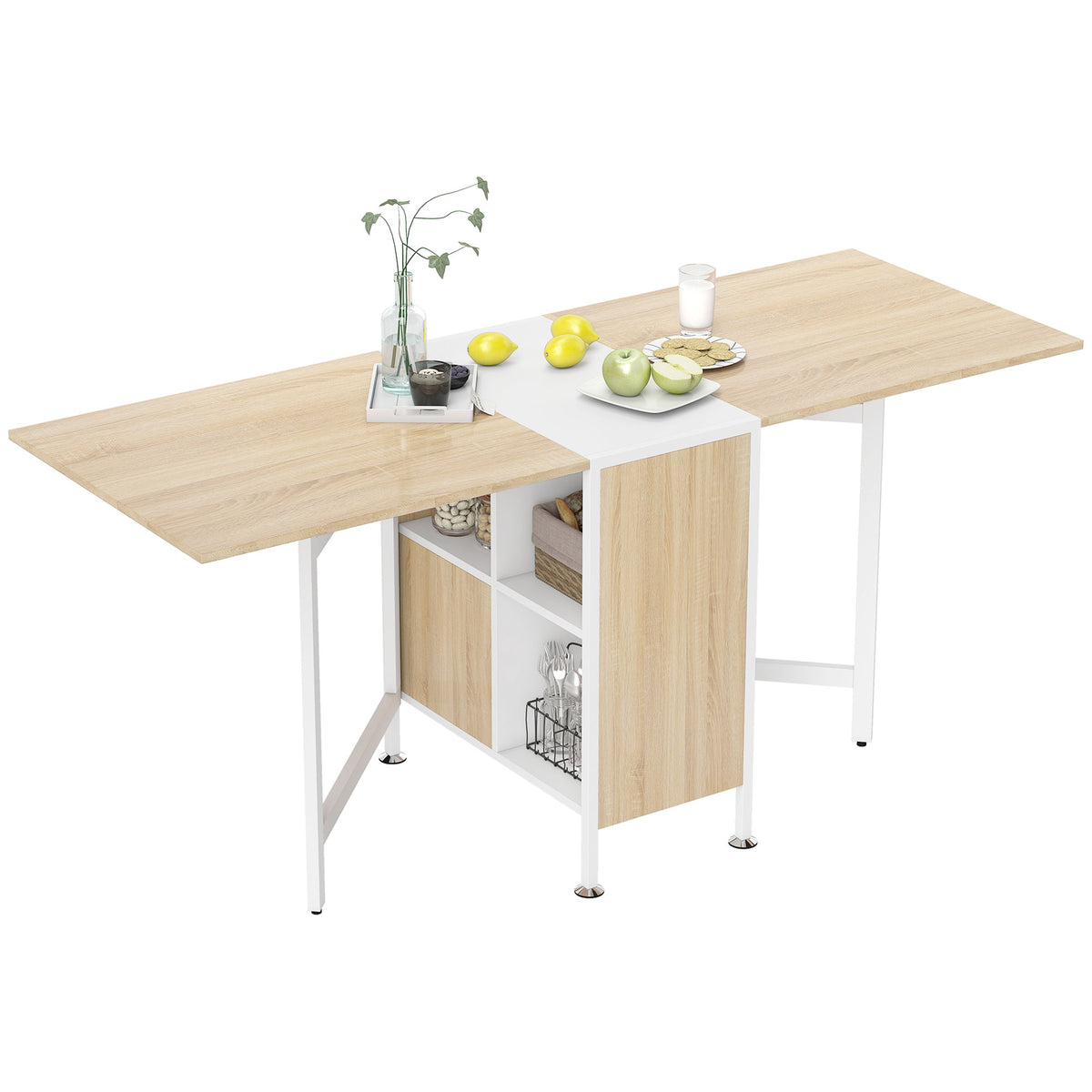 Table à manger pliante escamotable