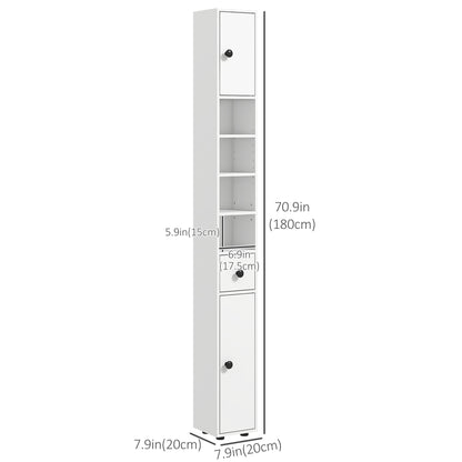Armoire de salle de bain haute autoportante
