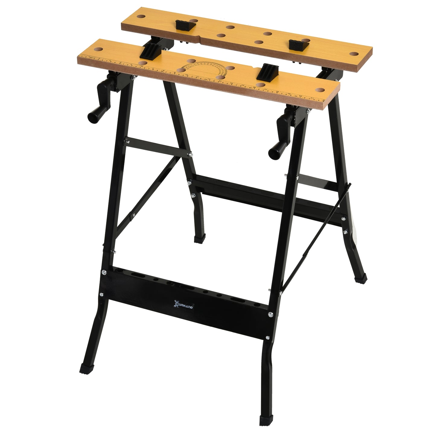 Établi pliant polyvalent 100 kg avec 4 pinces réglables