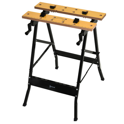 Établi pliant polyvalent 100 kg avec 4 pinces réglables