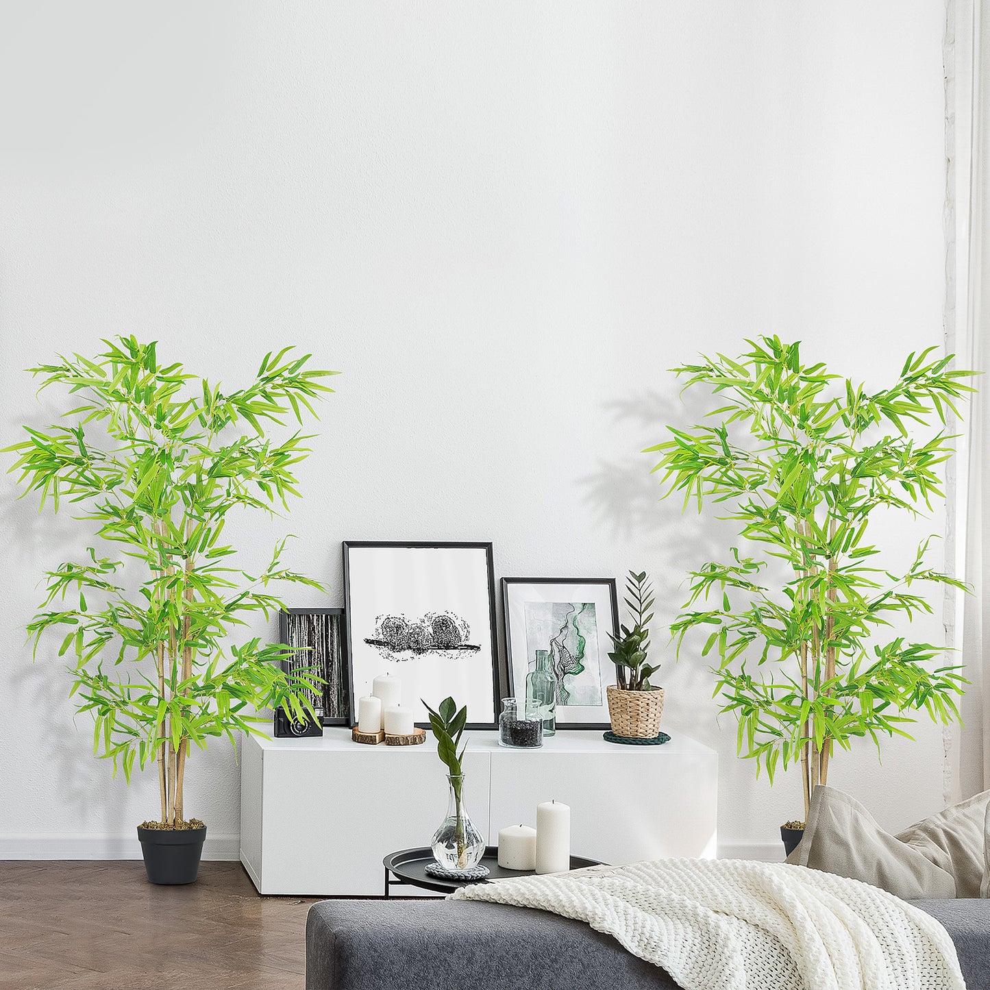 Arbre de bambou artificiel 4 pi