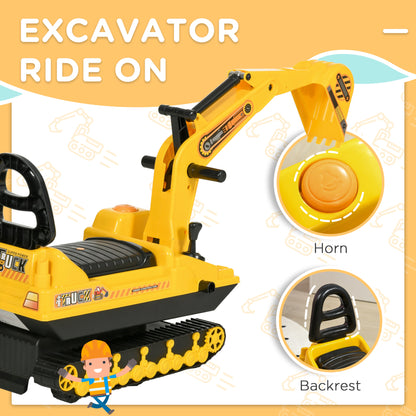 Excavatrice porteur enfant avec rangement et sons