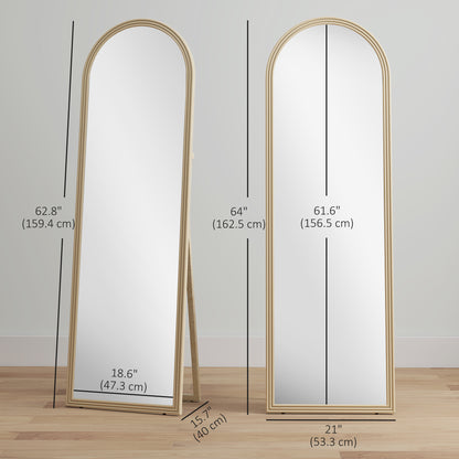 Miroir pleine longueur arqué sur pied 163 cm