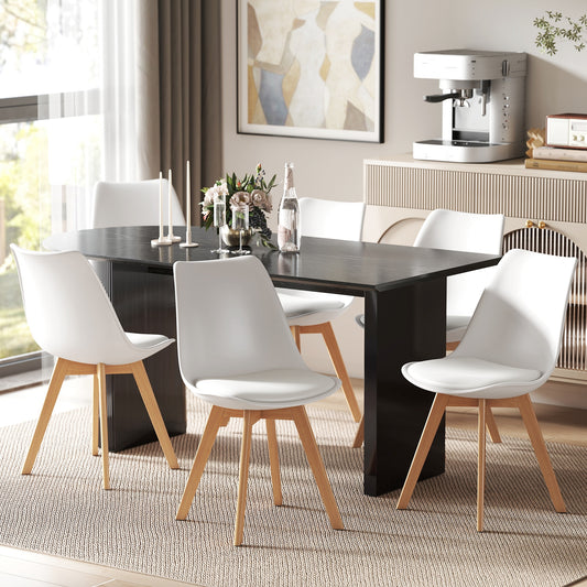 Ensemble de 6 chaises de salle à manger modernes