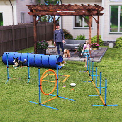 Ensemble d'agilité canine 8-en-1 ajustable