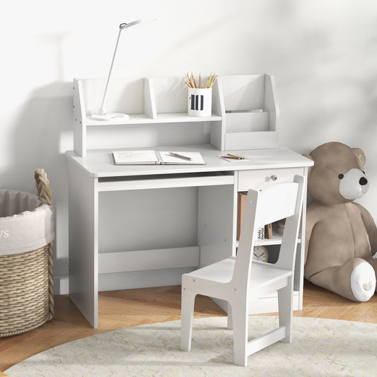 Bureau d'étude pour enfants avec rangement — Lot de 2