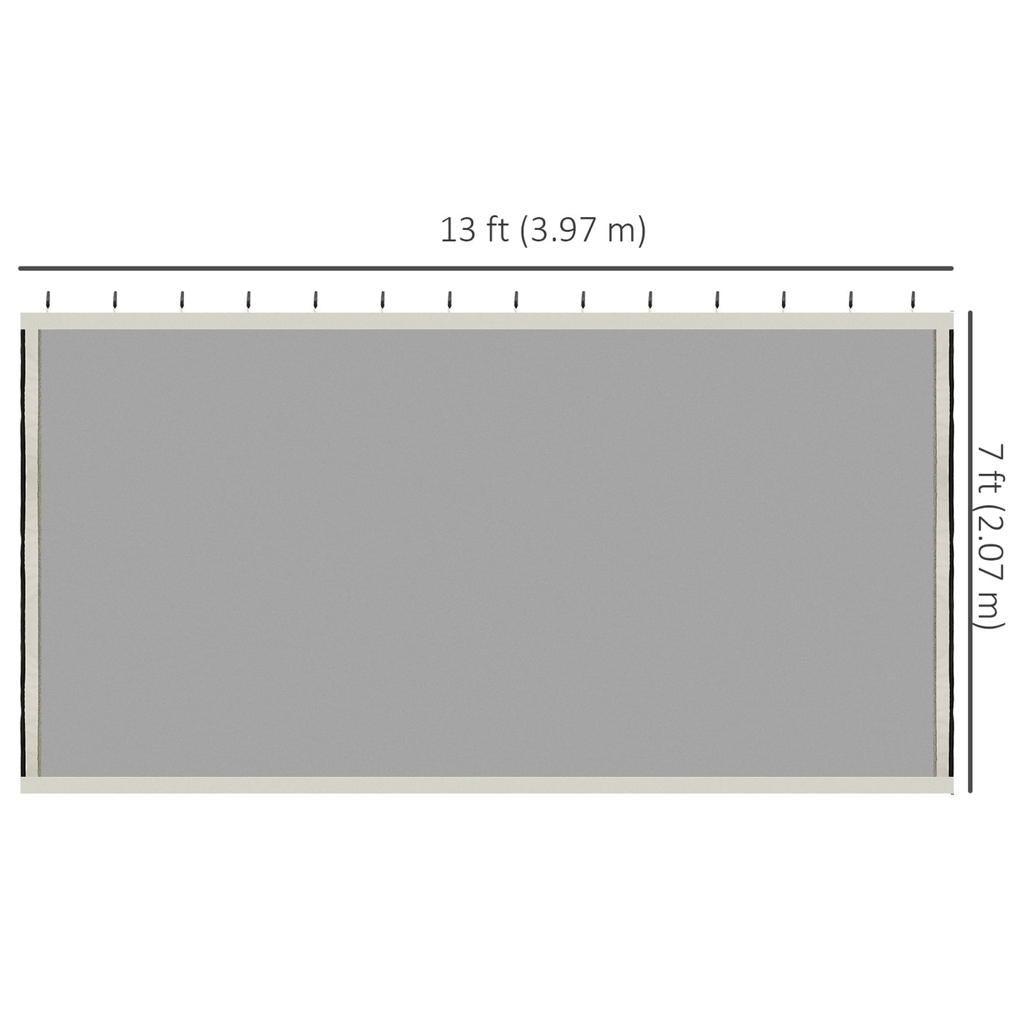 Moustiquaire de remplacement pour gazebo 10' x 13'