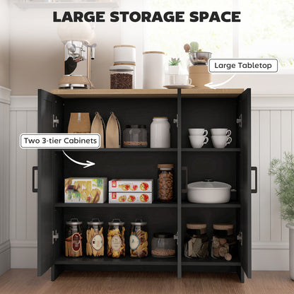 Buffet moderne avec portes shaker et tablettes ajustables