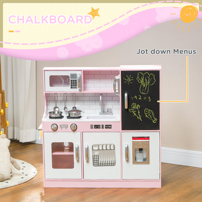 Cuisine de jeu enfants avec tableau noir et glaçons