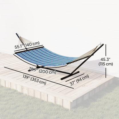 Hamac avec support en acier pour patio et camping