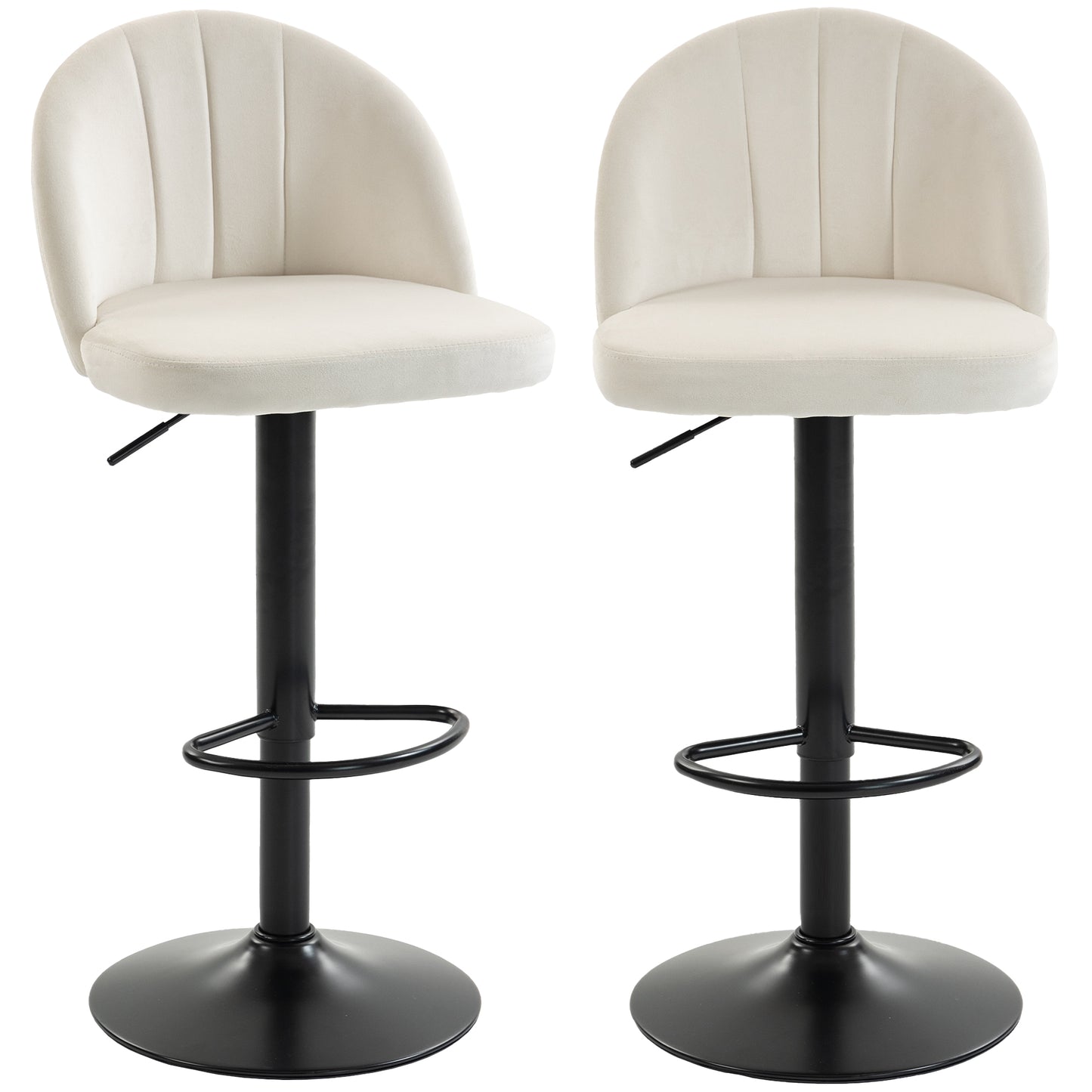 Tabourets de bar pivotants ajustables ensemble de 2