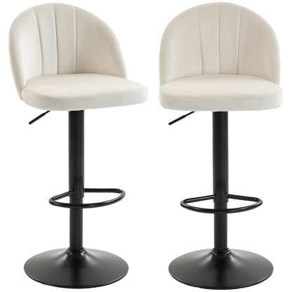 Tabourets de bar pivotants ajustables ensemble de 2