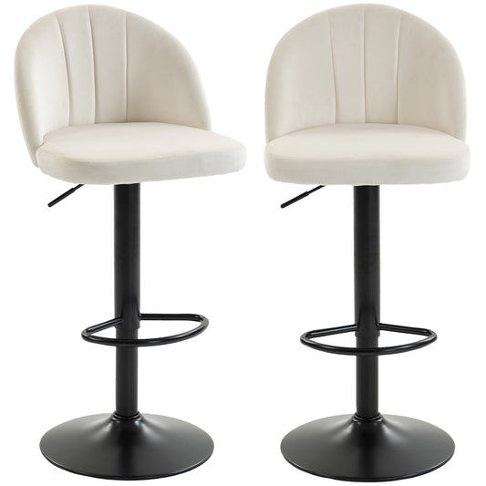 Tabourets de bar pivotants ajustables ensemble de 2