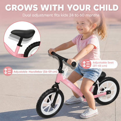 Vélo d'équilibre pour tout-petits avec roues lumineuses