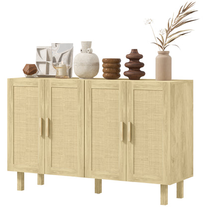 Buffet style boho en bois d'ingénierie