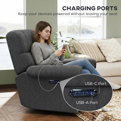 Fauteuil inclinable électrique avec ports USB