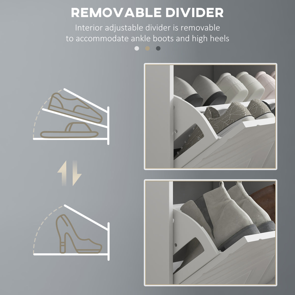 Banc de rangement à chaussures avec coussin
