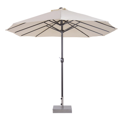 Parasol de patio double face rectangulaire 457 cm
