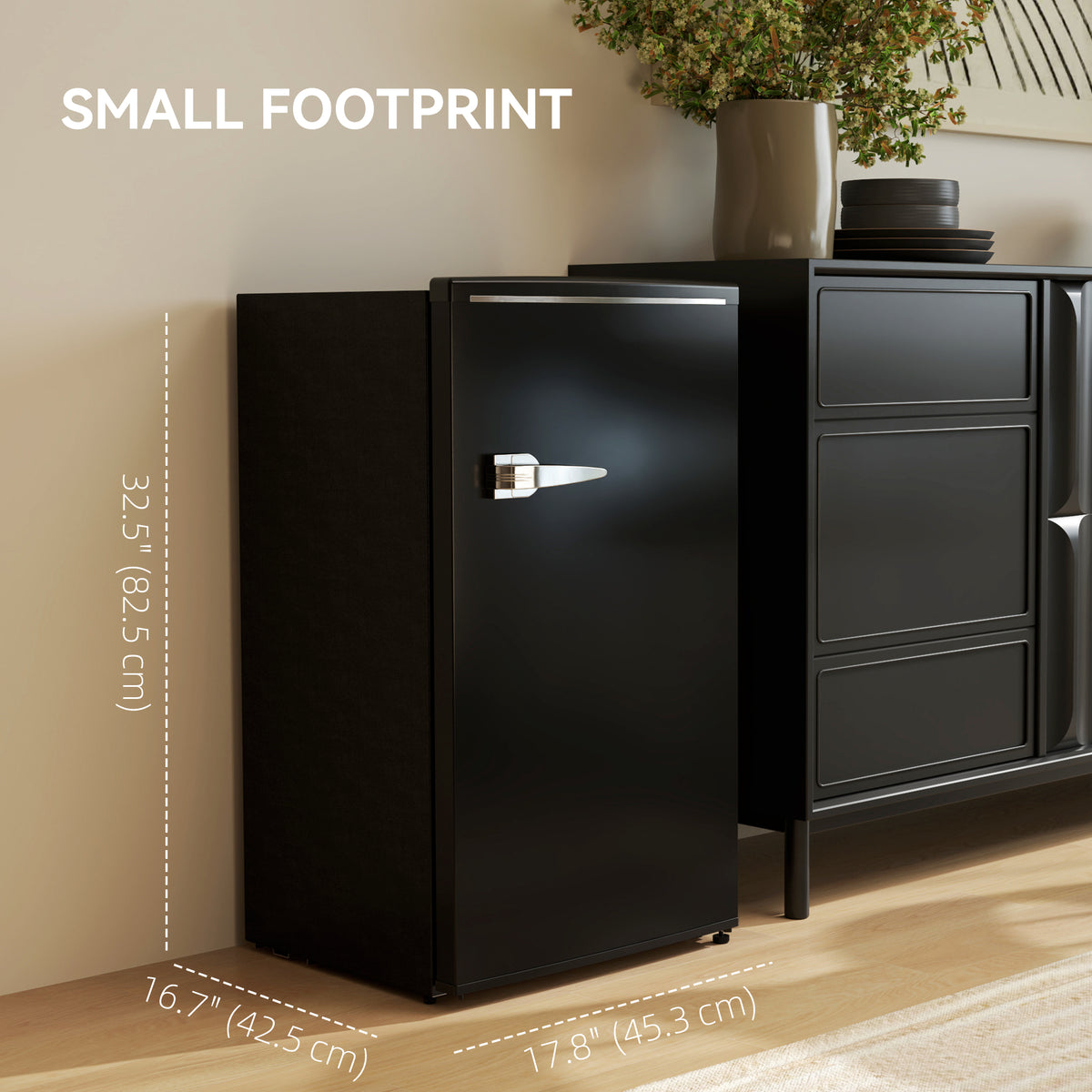 Mini réfrigérateur rétro compact 85 L