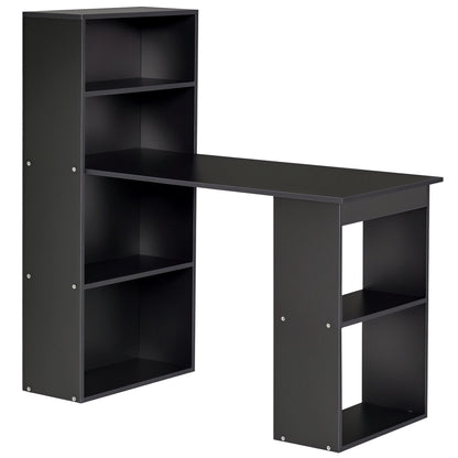 Bureau d'ordinateur avec bibliothèque intégrée 47 po