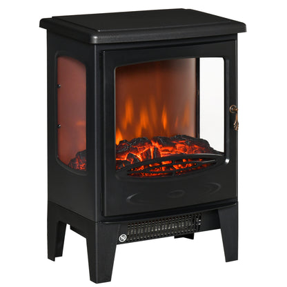 Foyer électrique sur pied effet flamme réaliste 750W/1500W