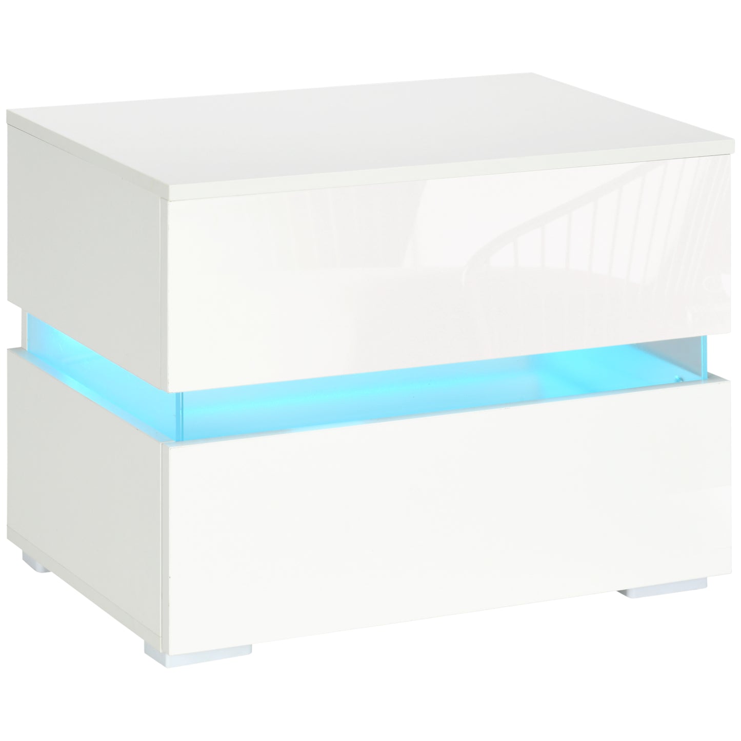 Table de chevet moderne avec éclairage LED RGB