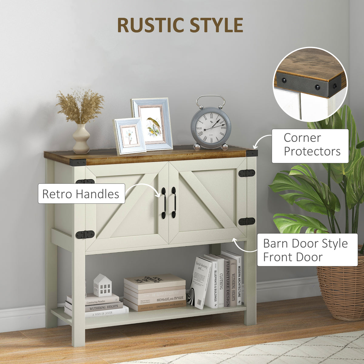 Buffet de cuisine rustique style fermette