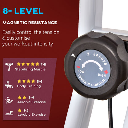 Vélo d'exercice stationnaire pliable à résistance magnétique