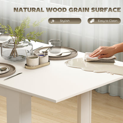 Table à manger extensible moderne pour 6 à 8 personnes