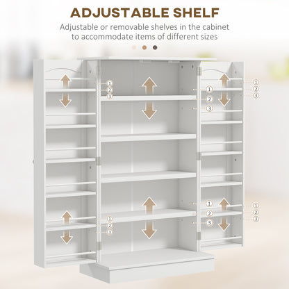 Armoire de cuisine 5 tablettes et 12 porte-épices