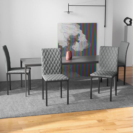 Ensemble de 4 chaises de salle à manger modernes