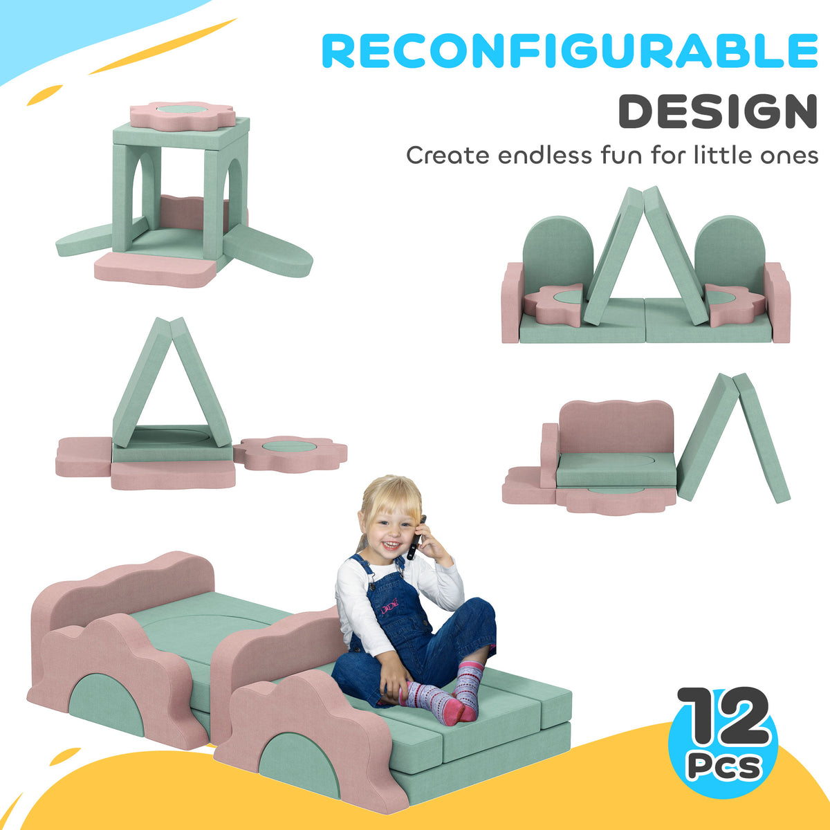 Blocs d'escalade et fosse à balles — Lot de 12