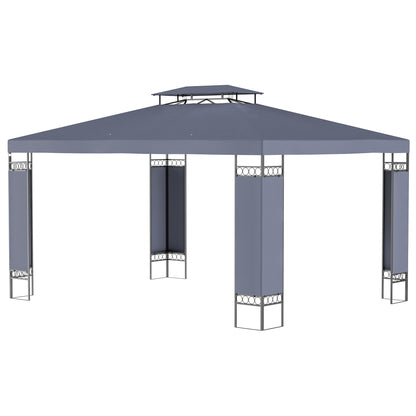 Gazebo extérieur double toit 305 x 396 cm