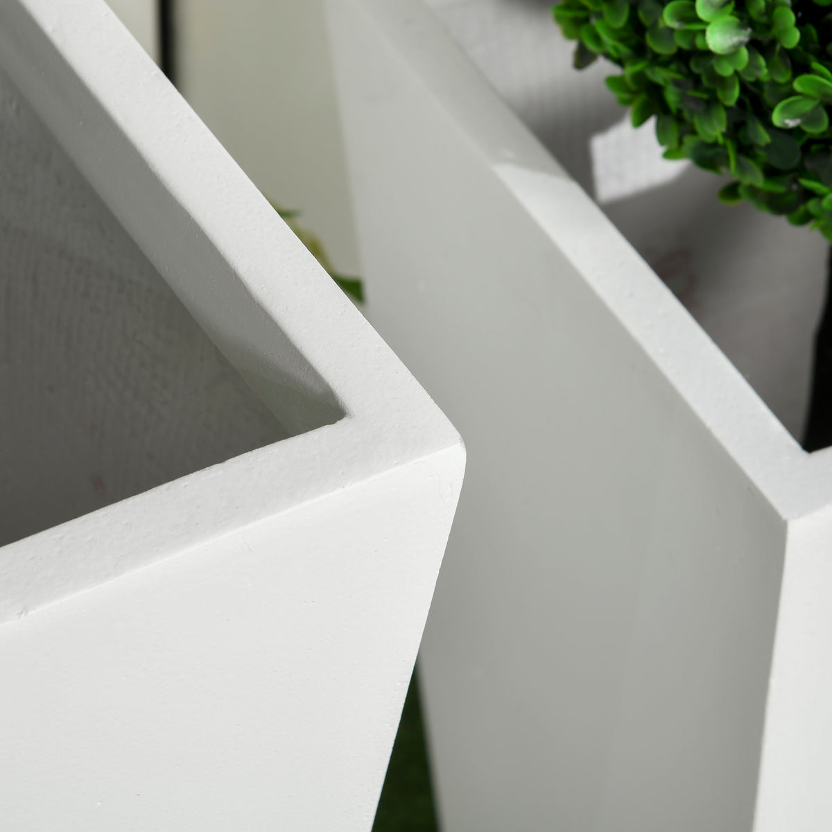 Ensemble 2 Bacs à Fleurs Hauts avec Drainage — Extérieur
