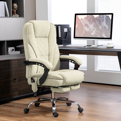 Chaise bureau massage inclinable avec repose-pieds ajustable