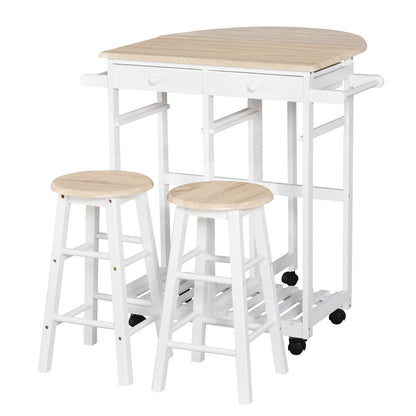 Desserte de cuisine rabattable — Lot de 3