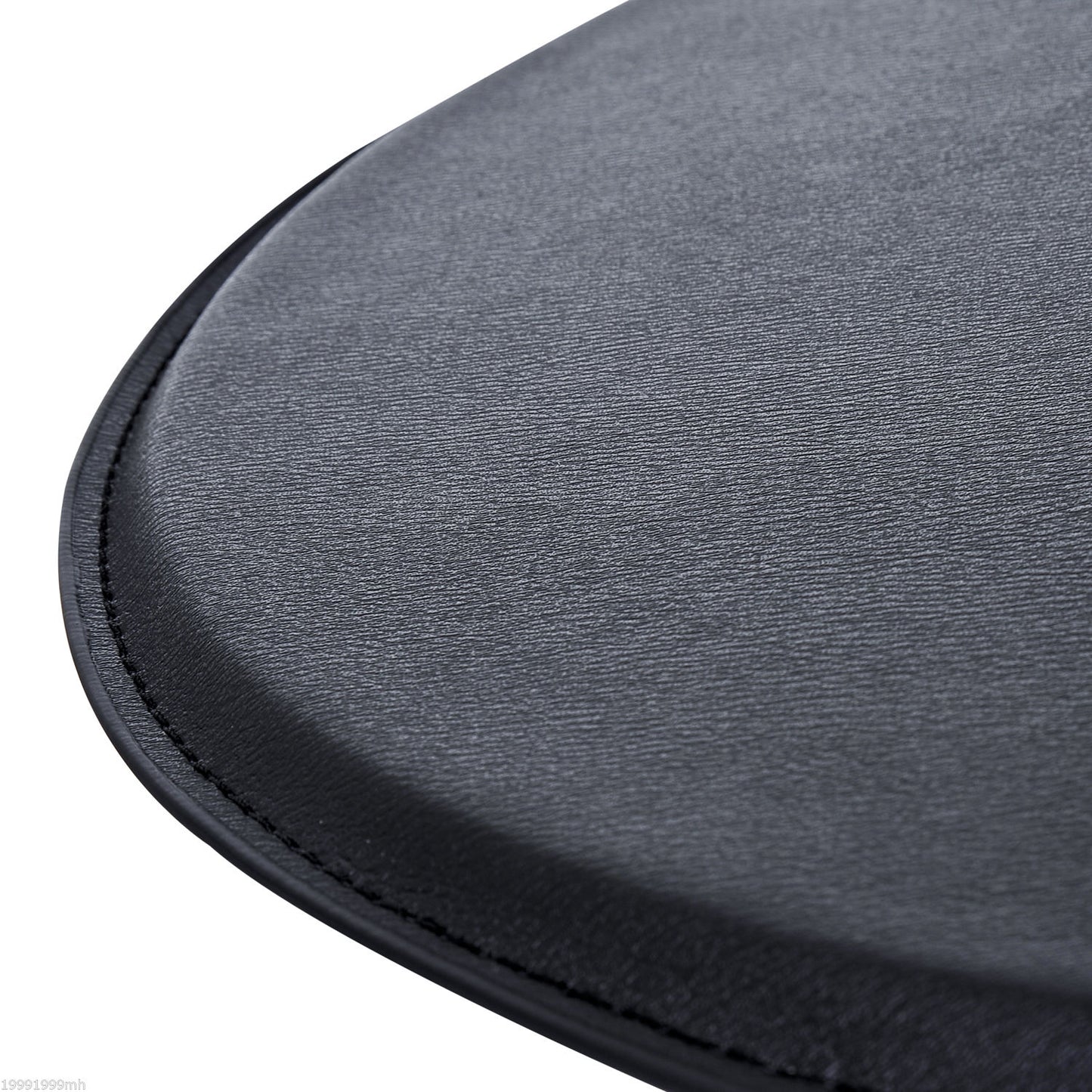 Table de bar ronde hauteur ajustable dessus simili cuir