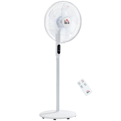 Ventilateur sur pied oscillant avec télécommande et écran LED