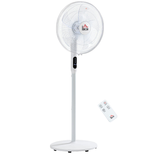 Ventilateur sur pied oscillant avec télécommande et écran LED