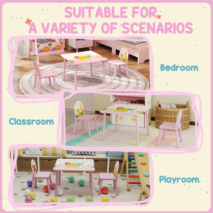 Ensemble table et chaises pour enfants — Lot de 3