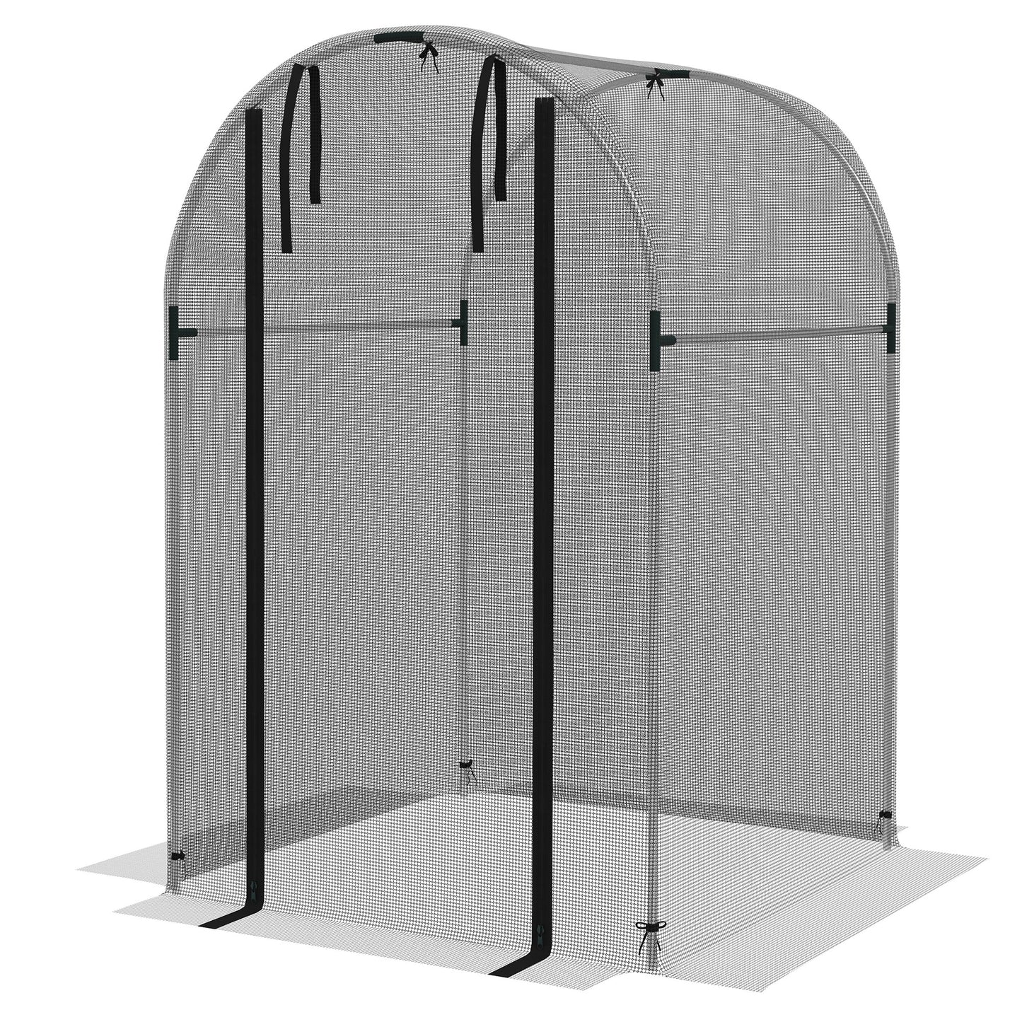 Cage de protection pour cultures avec porte zippée 122 x 244 cm