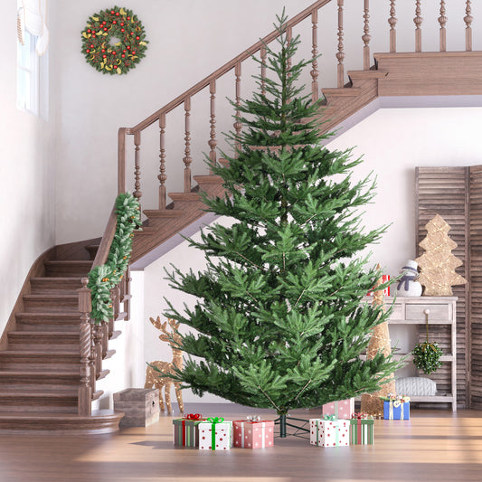 Sapin de Noël artificiel 9 pi avec base métallique
