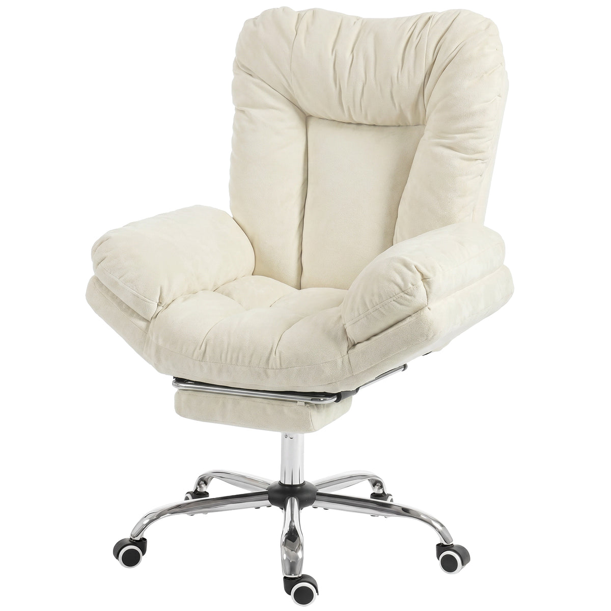 Chaise de bureau criss-cross grand confort avec repose-pieds