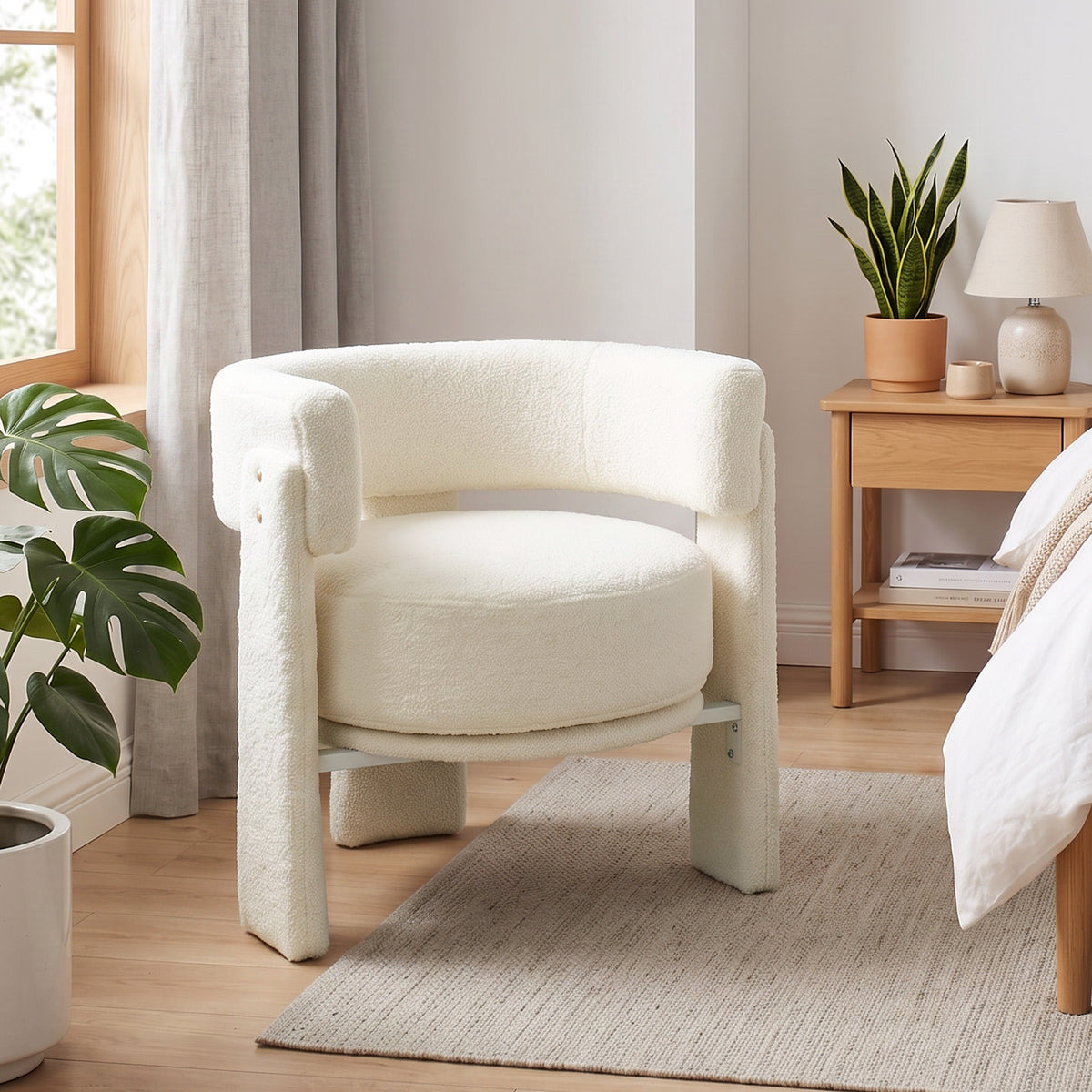 Fauteuil d'accent en sherpa
