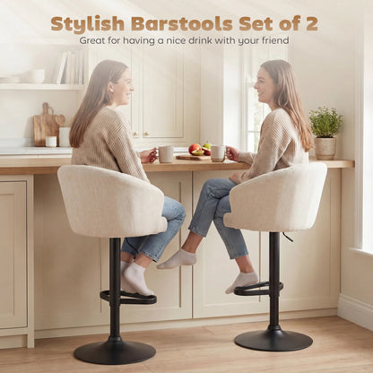 Tabourets de bar pivotants ajustables ensemble de 2