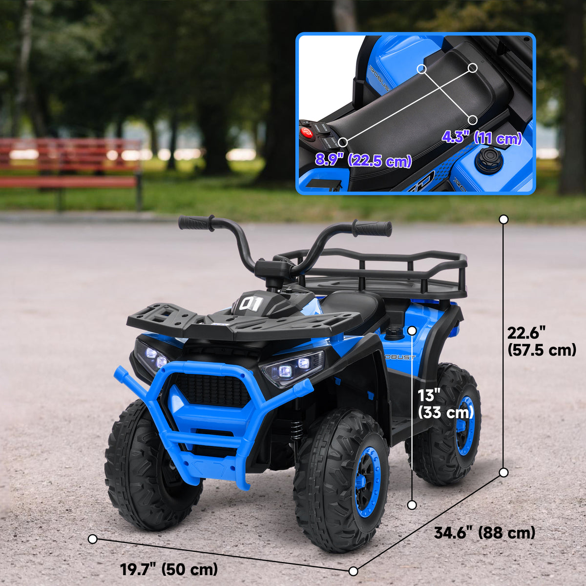 VTT électrique pour enfants 12V avec suspension