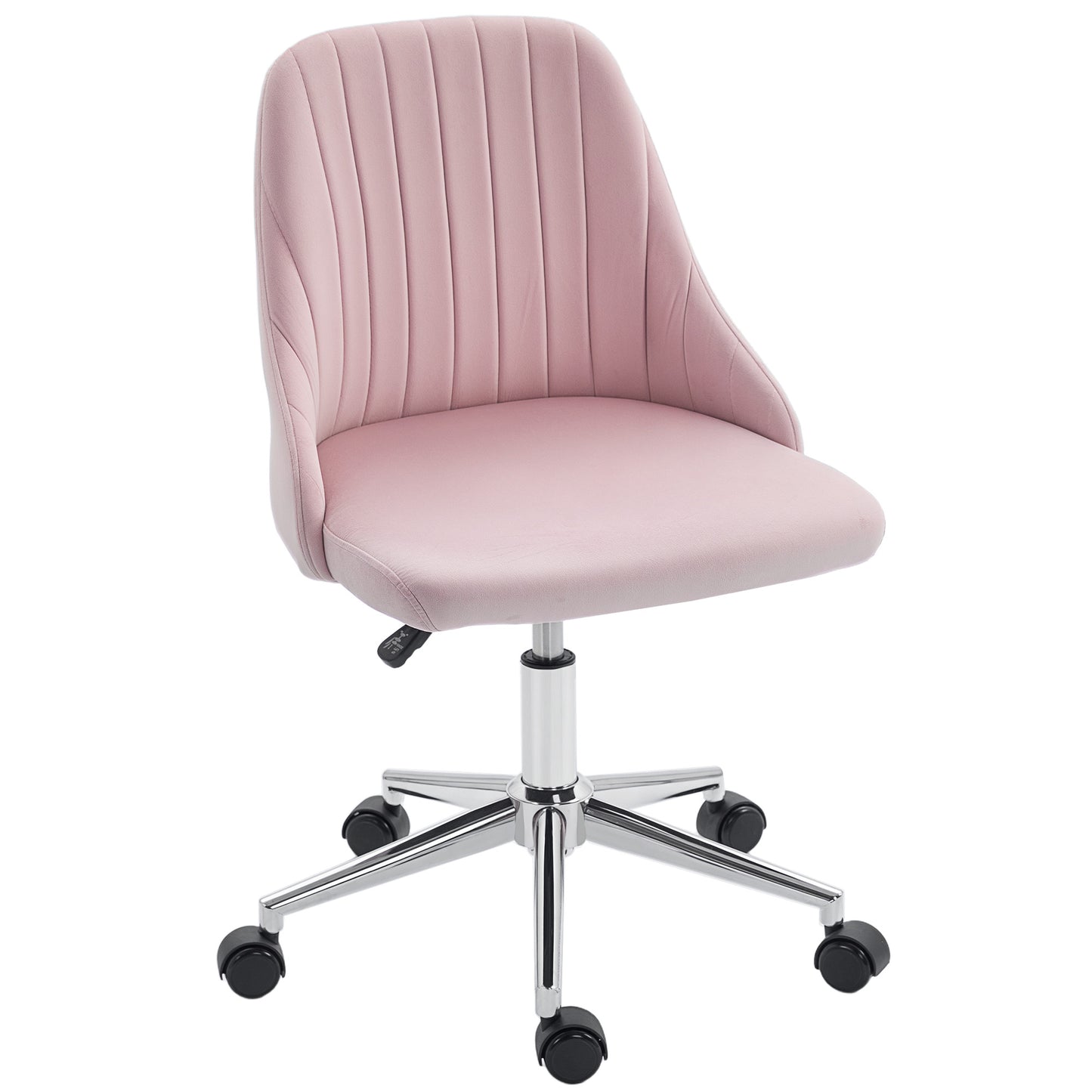Chaise de coiffeuse pivotante en velours réglable