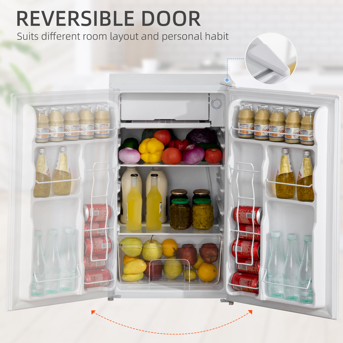 Réfrigérateur compact avec congélateur 3,2 pi³