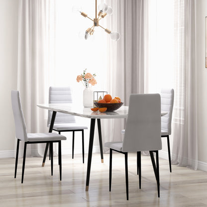 Chaises de salle à manger rembourrées ensemble de 4
