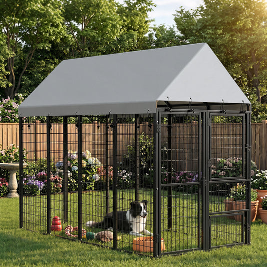 Grand chenil extérieur pour chien avec toit